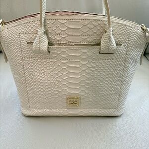 Dooney & Bourke White Textured Leather Bag